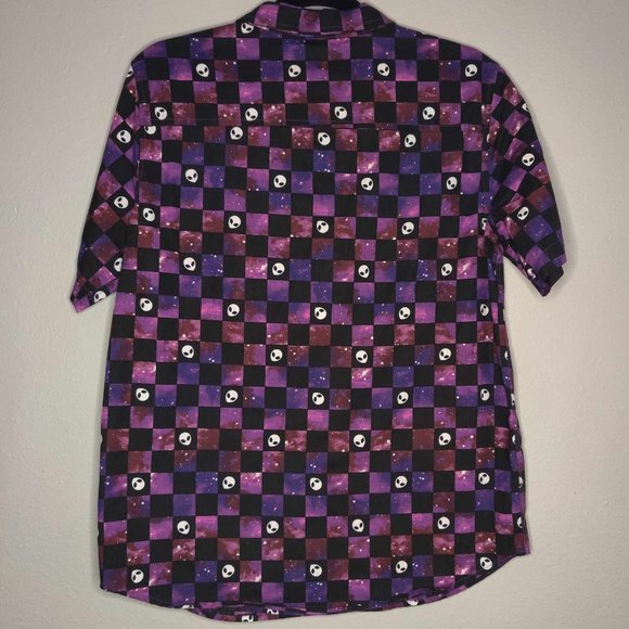 Men's Alien Short Sleeve Button Up Dress Shirt - Picture 2 of 4